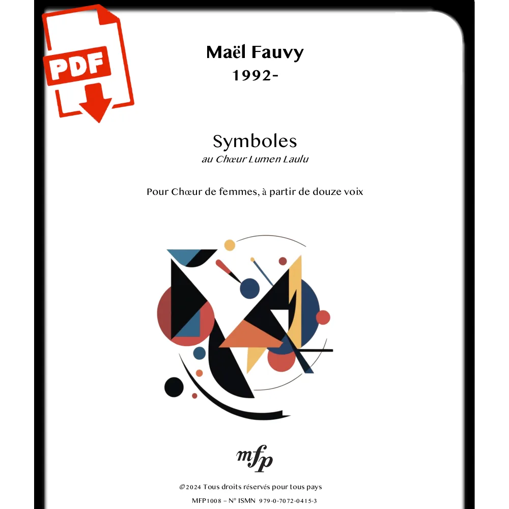 FAUVY - Symboles | Chœur de femmes | PDF