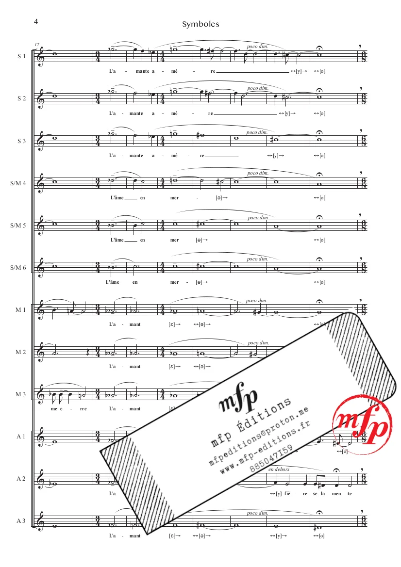 FAUVY - Symboles | Chœur de femmes | PDF – Image 4